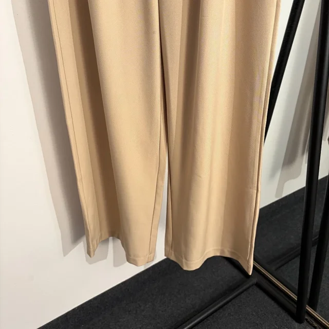Unbranded Trousers High-Waist Wide-Leg with Belt product detail image 5