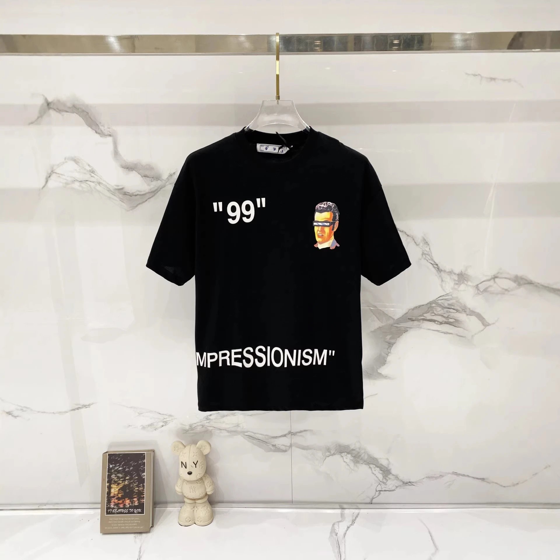 Off-White T-Shirts 99 Impressionism Graphic Short-Sleeve T-Shirt image 3