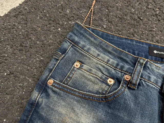 Purple Brand Jeans Distressed Flared product detail image 12
