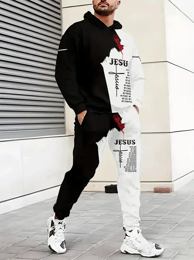 Unbranded Matching Sets Graphic Print Hooded Set product detail image 25