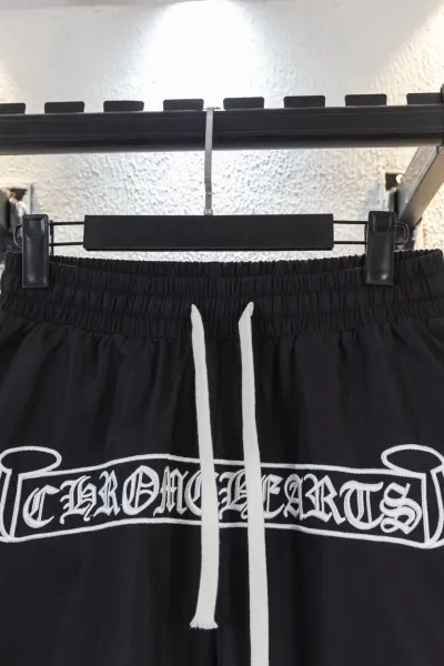 Chrome Hearts Scroll Logo Basketball Shorts Black - 6