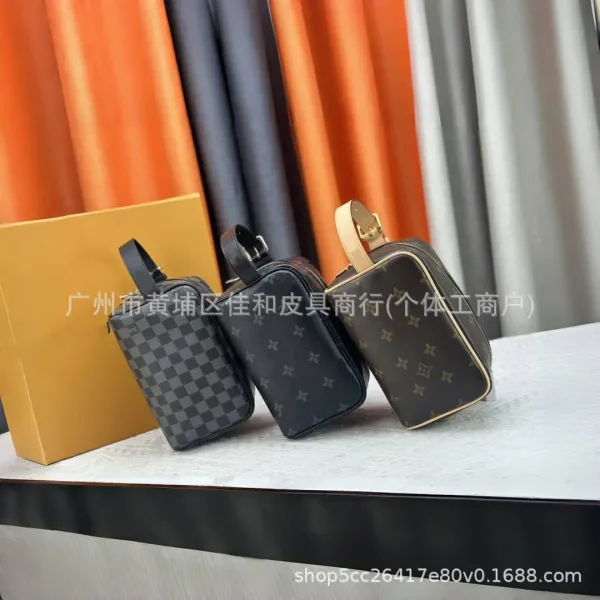 Louis Vuitton Monogram Eclipse Toiletry Pouch Black Bag Clutches - 2