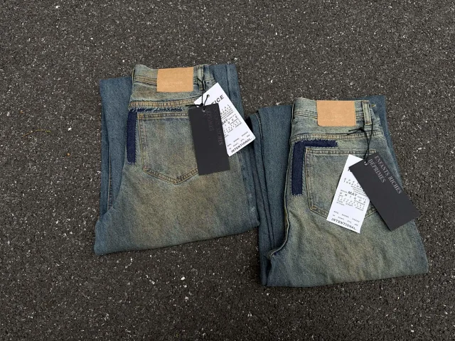 ERD Jeans 07 wide-leg distressed patch product detail image 22