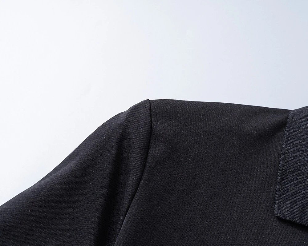 Hugo Boss Polo Black with Beige Stripe and Logo Polo Shirt - 6