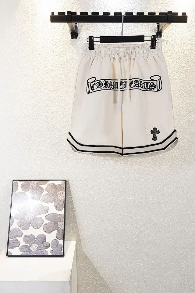 Chrome Hearts Shorts Logo Embroidered Drawstring with Cross Motif product detail image 13
