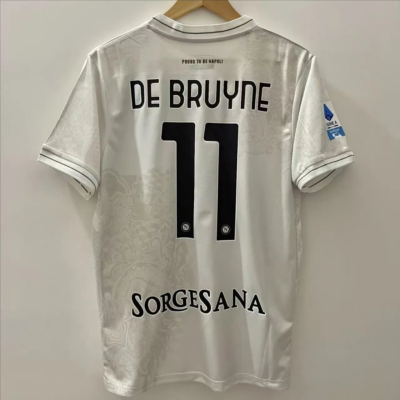 SSC Napoli 2023-24 Third Jersey White De Bruyne #11