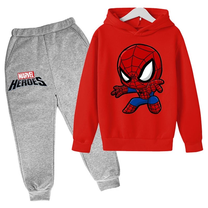 Marvel Matching Sets Children's Spider-Man Hooded Sweatshirt and Jogger Set image 2