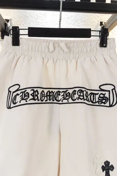 Chrome Hearts Scroll Logo Basketball Shorts Black - 17