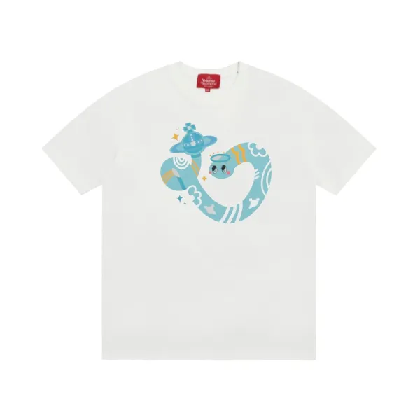 Vivienne Westwood Orb Embroidered White T-Shirt - 21