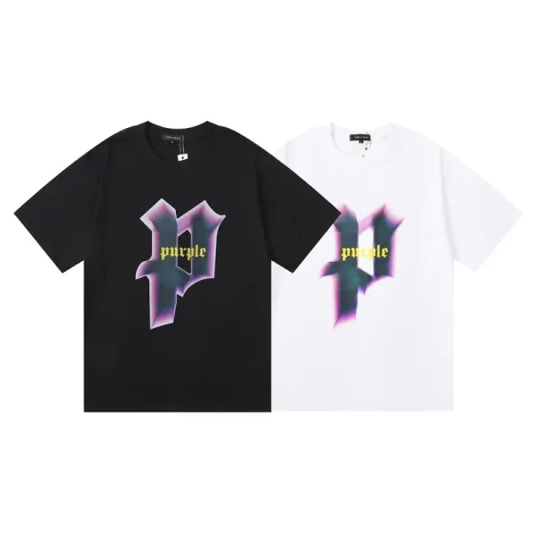 Purple Brand Purple Gang Red Frame Graphic T-Shirt Black - 22