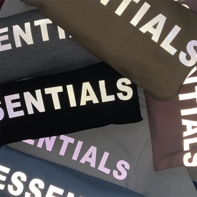 ESSENTIALS Hoodies & Sweatshirts Reflective Logo Pullover Hoodie product detail image 24