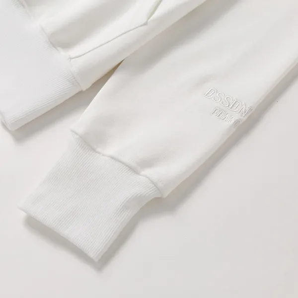 Fear of God Essentials Reflective Logo White Hoodie - 29