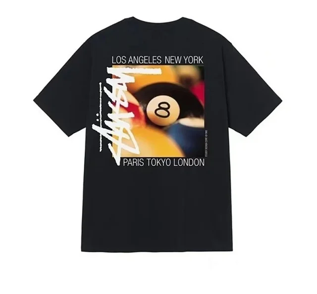 Stüssy T-Shirts Eight Ball graphic short-sleeve T-shirt product detail image 3