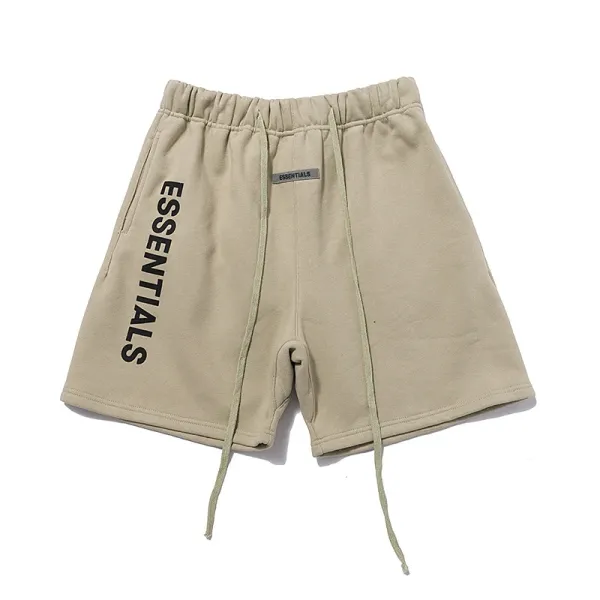 Fear of God Essentials Logo Shorts Beige Shorts - 7