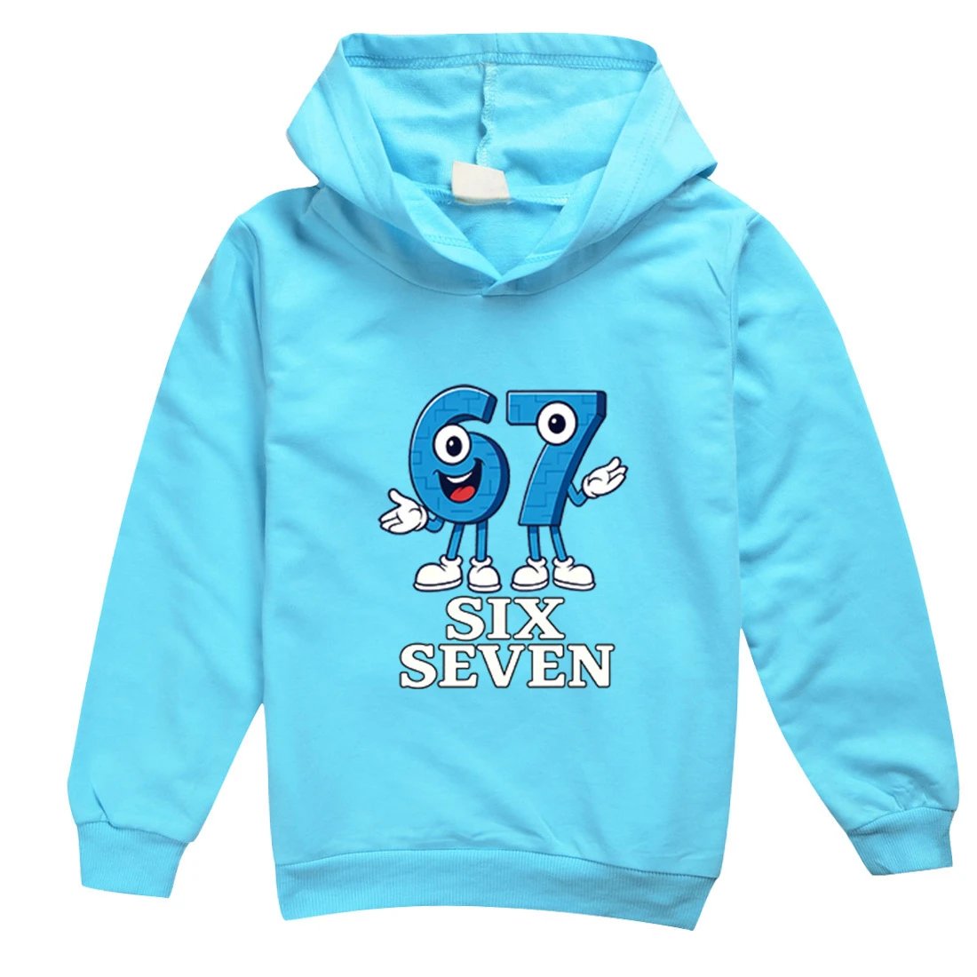 Unbranded Hoodies & Sweatshirts Children's hooded sweatshirt with Six Seven graphic print image 4