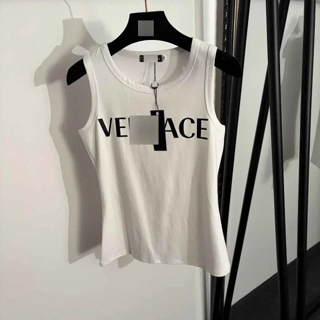 Versace Vests Logo-print sleeveless tank top product detail image 2