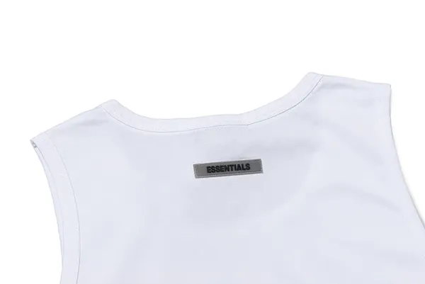 Fear of God Essentials Essentials Logo Graphic Tank Top Gray Vest Top - 17