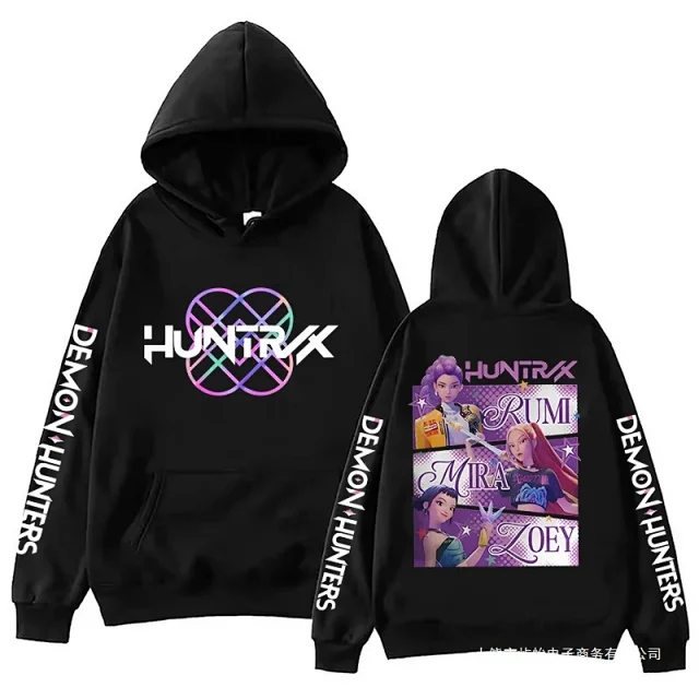 Unbranded Hoodies & Sweatshirts HUNTR/X KPop Demon Hunters graphic pullover hoodie product detail image 8