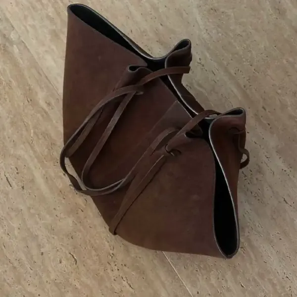 Jacquemus Le Chiquito Brown Suede Tote Bag Handbags - 7