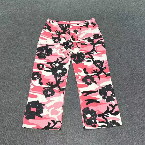 Design Camo Floral Print Cargo Pants Multicolor - 6