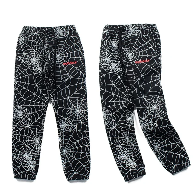 Sp5der Trousers Spiderweb Print Joggers product detail image 5
