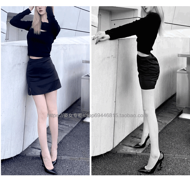 Saint Laurent High Heels Pointed-Toe Pumps with YSL Monogram product detail image 8