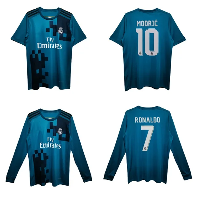 Real Madrid Football Jerseys 2017-18 Away Retro Jersey product detail image 3