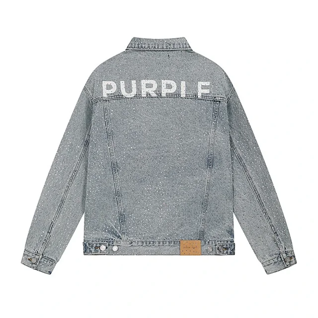 Purple Brand Jackets Washed graphic denim product detail image 13