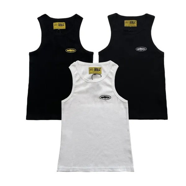 Trapstar Ribbed Tank Top Gray Vest-Top - 25