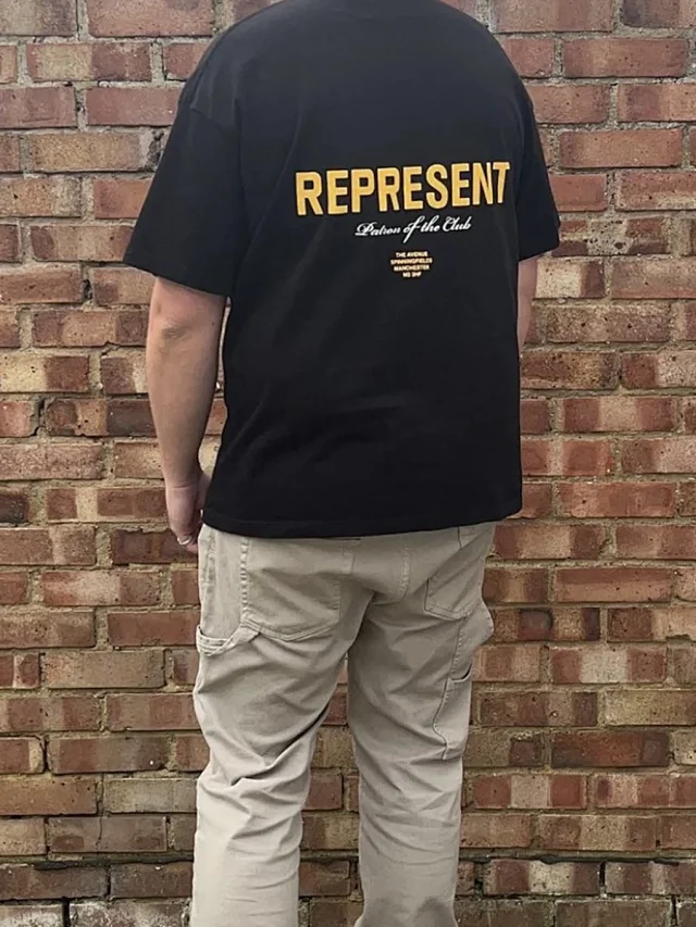 Represent T-Shirts Owners' Club Logo Print Oversized T-Shirt product detail image 32