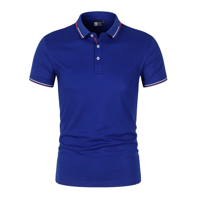Hanyi T-Shirts Short-Sleeve Polo with Tipped Collar product detail image 2