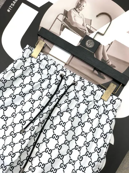 Gucci GG Marmont Print Drawstring Shorts White - 13