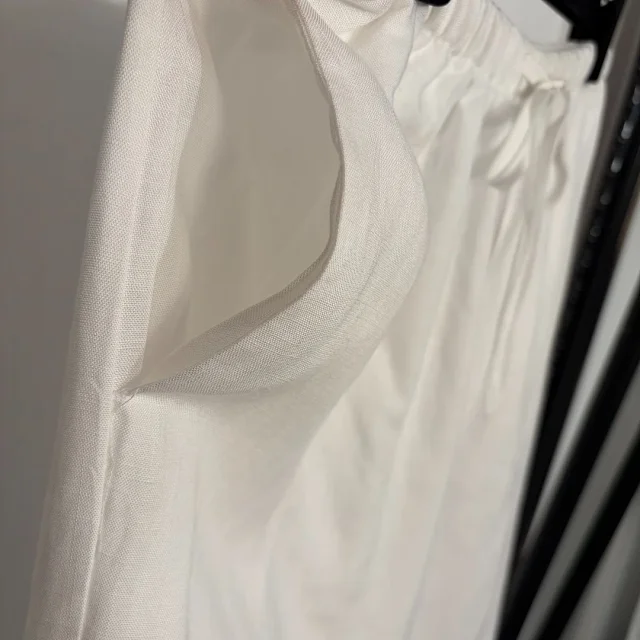 Unbranded Matching Sets Embroidered two-pocket shirt and drawstring wide-leg trousers product detail image 10