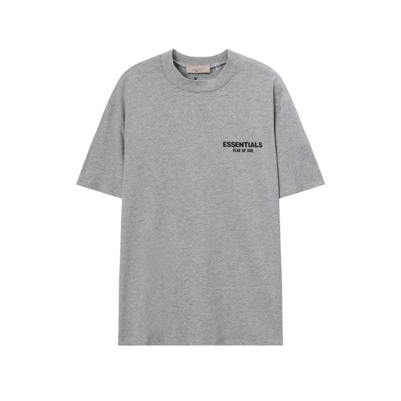 Fear of God Trousers ESSENTIALS logo drawstring sweatpants — Short-sleeved gray