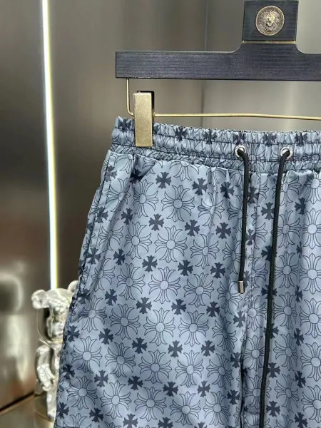 Versace Floral Print Navy Blue Drawstring Shorts - 10
