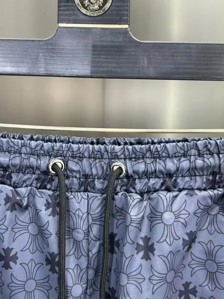 Versace Floral Print Navy Blue Drawstring Shorts - 18