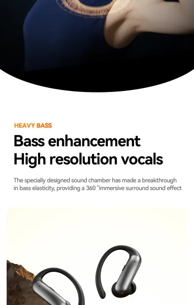 Design Open-Ear Wireless Earphones Black - 12
