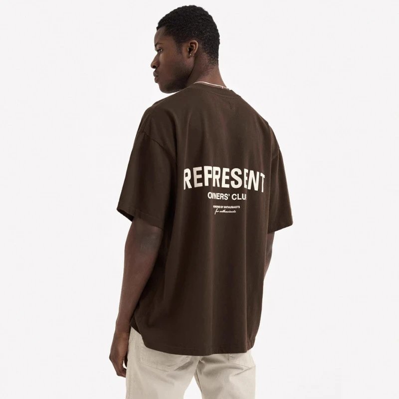 Represent T-Shirts Owners' Club Logo Print Oversized T-Shirt image 3