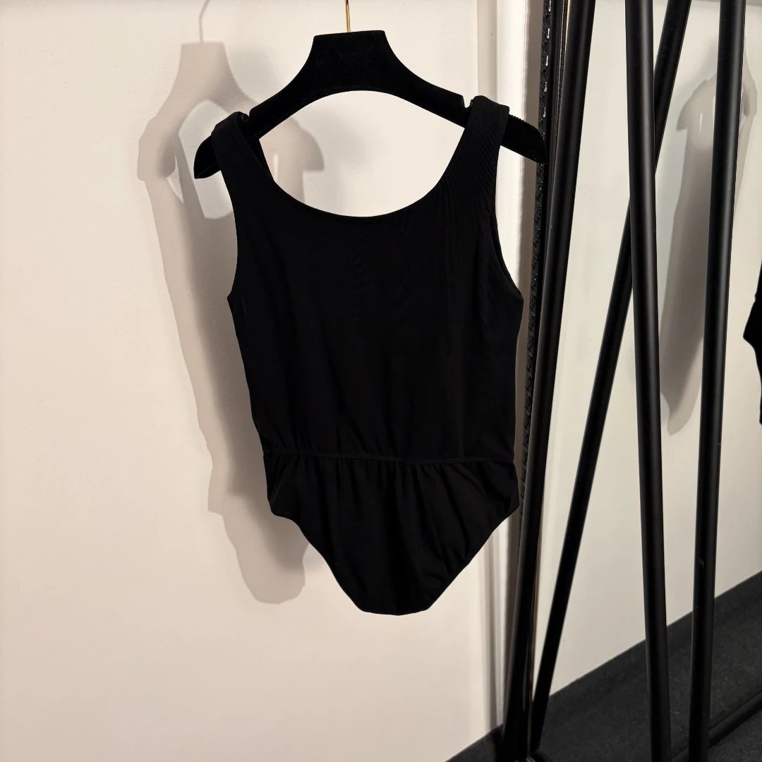 Alaïa Underwear Logo-print scoop-neck bodysuit image 4