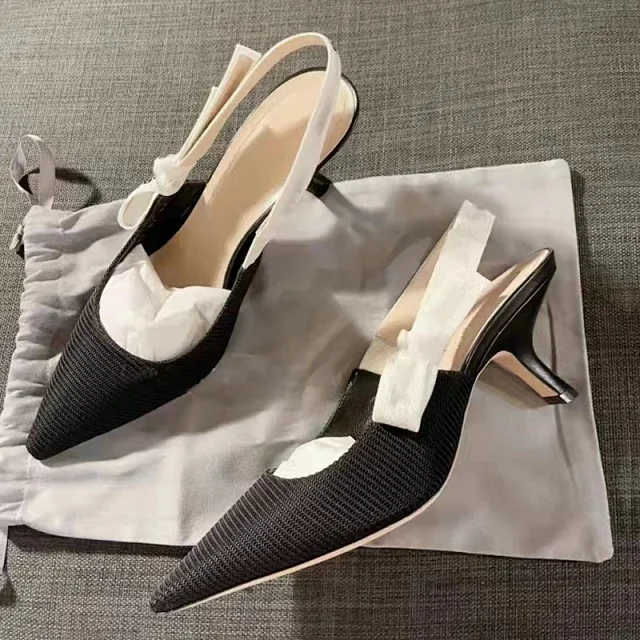 Unbranded High Heels Pointed-Toe Bow Slingback product detail image 4