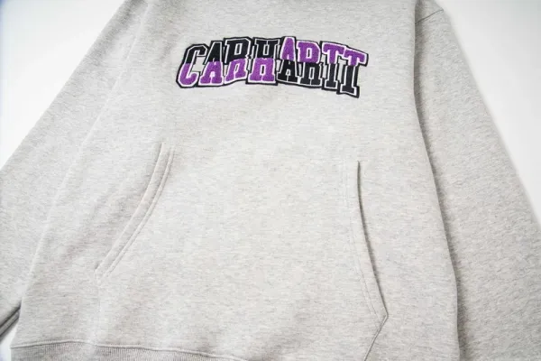 Carhartt Work In Progress Carhartt WIP Arch Logo Hoodie Gray Hoodie - 10