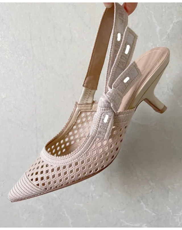 Dior High Heels J'Adior Mesh Slingback Pumps product detail image 1