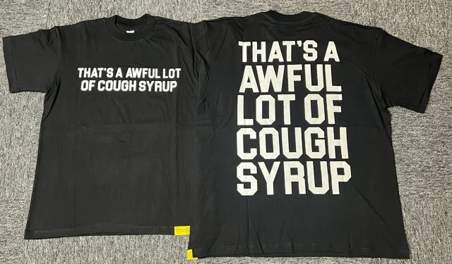Cough Syrup T-Shirts Short-Sleeve Graphic Print product detail image 8