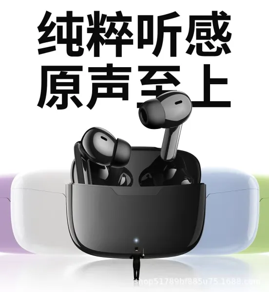 Design TWS Earbuds Light Grass Green Noise-Cancelling Wireless Earphones - 2