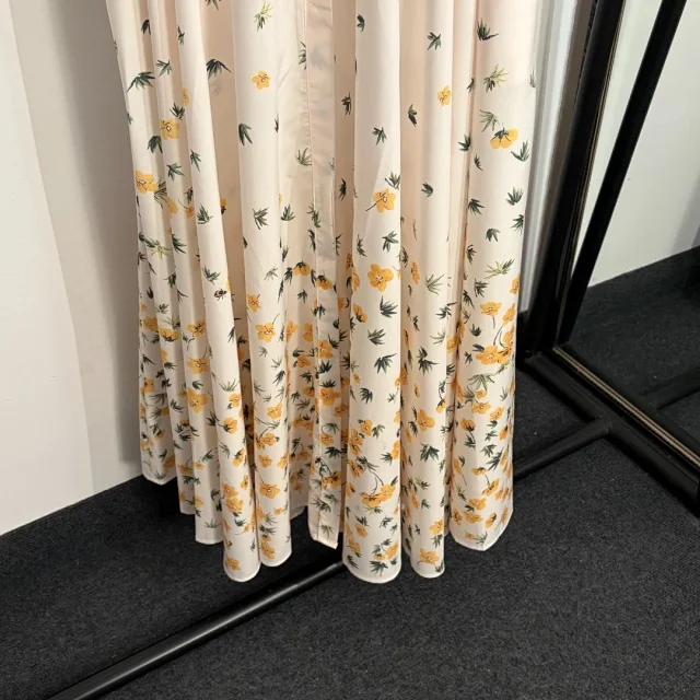 Unbranded Dresses Floral Print Tie-Waist Shirt Dress product detail image 5