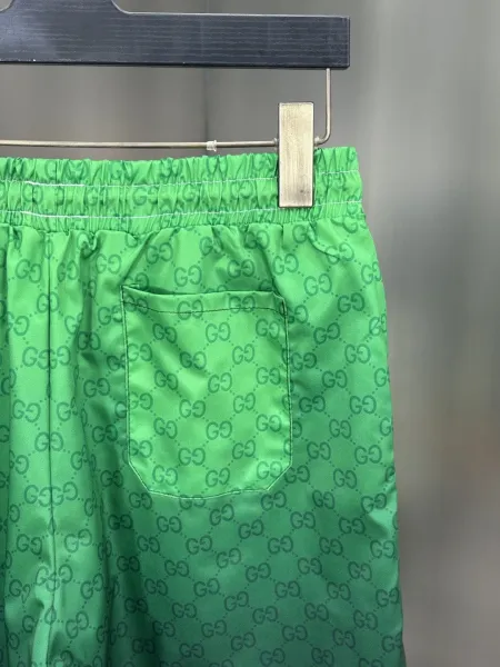 Gucci GG Monogram Print Swim Shorts Lime Green - 37