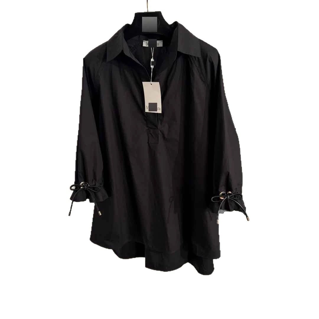 Unbranded Shirts Collared tunic shirt with drawstring cuffs image 5