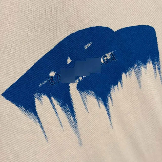 Unbranded T-Shirts Short-Sleeve T-Shirt with Contrast Brushstroke Chest Print product detail image 7