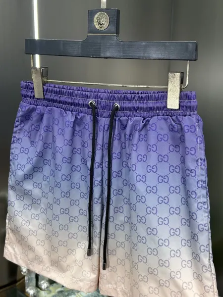 Gucci GG Monogram Print Swim Shorts Lime Green - 65