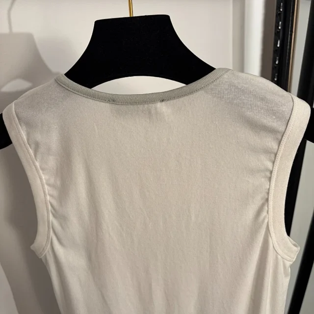 Unbranded Vests Ribbed Round-Neck Sleeveless Vest product detail image 6